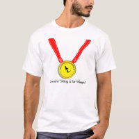 Design olímpico engraçado do esqui em declive