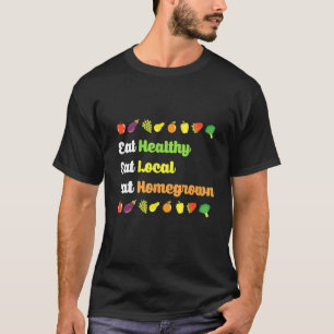 Camiseta Design Orgânica Para Jardineiros Locais
