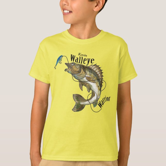Camiseta Design original do guerreiro dos Walleye (Frente)