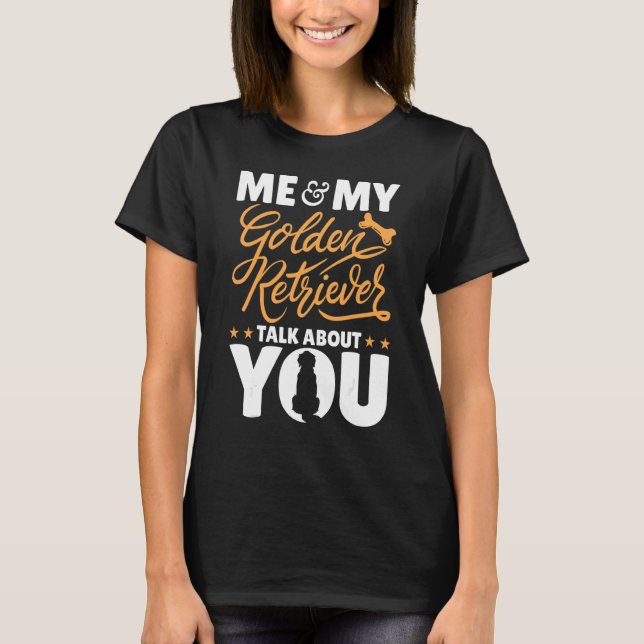 Camiseta Design ouro de Proprietários de Cachorros de Retri (Frente)