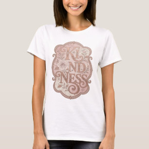 Camiseta Design Ousado de Bondade Rosa Limpo