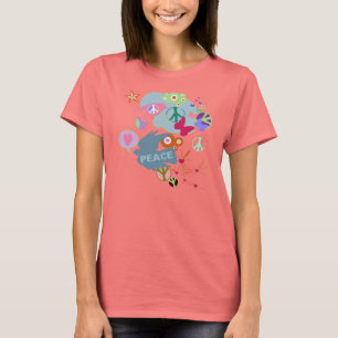 Camiseta Design pacífico da paz abstrata