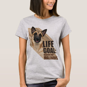 Camiseta Design para Amantes de Cães Malinois Belgas