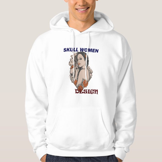 Camiseta design para mulheres crânio (Frente)