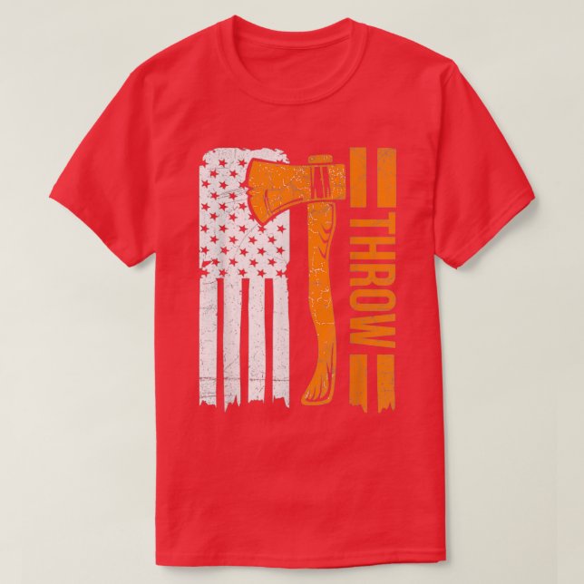 Camiseta DESIGN para um Ax que atira um adulto (Frente do Design)