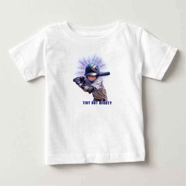 Camiseta Design para um jogador de beisebol pequeno mas pod (Frente)