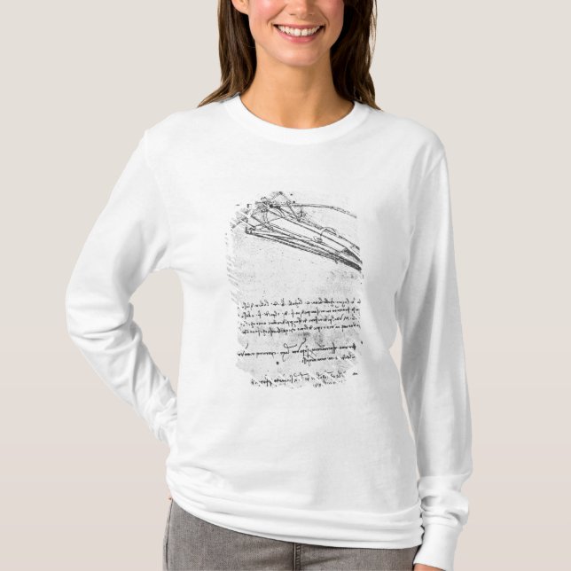 Camiseta Design para uma máquina de vôo (Frente)