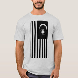 CAMISETA DESIGN PATRIOT DE LIBERDADE BRANCA E NEGRA