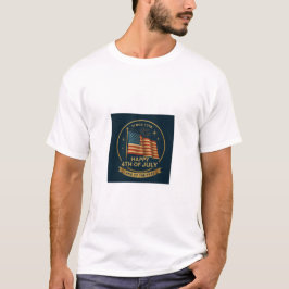 Camiseta Design patriótico. Bandeira americana.