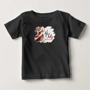 Camiseta Design Patriótico do Dia da Independência 4 de Jul