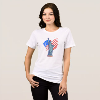 Camiseta Design Patriótico Vintage do Dia 4 de Julho