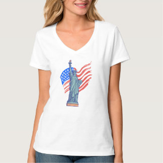 Camiseta Design Patriótico Vintage para o 4 de Julho