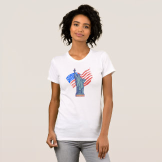 Camiseta Design Patriótico Vintage para o 4 de Julho
