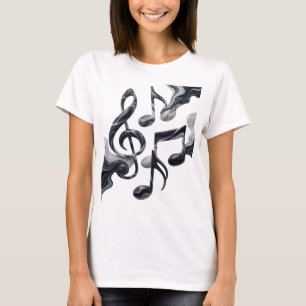 Camiseta Design Personalizado Classic Silver MÚSICA EM MOVI