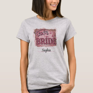 Camiseta Design personalizado de noiva de equipe de entrete