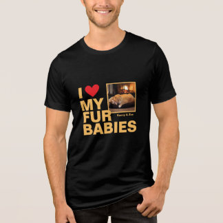 Camiseta Design Personalizado 'Eu ❤️ Meus Peles Bebês' Foto