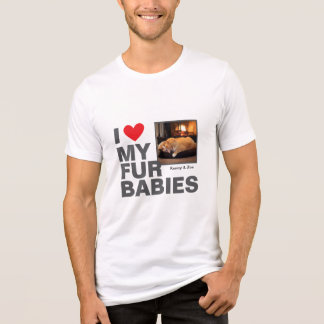 Camiseta Design Personalizado 'Eu ❤️ Meus Peles Bebês' Foto