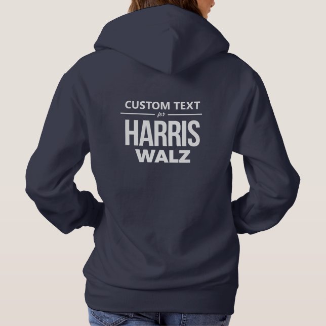 Camiseta Design personalizado para Harris Walz (Verso)
