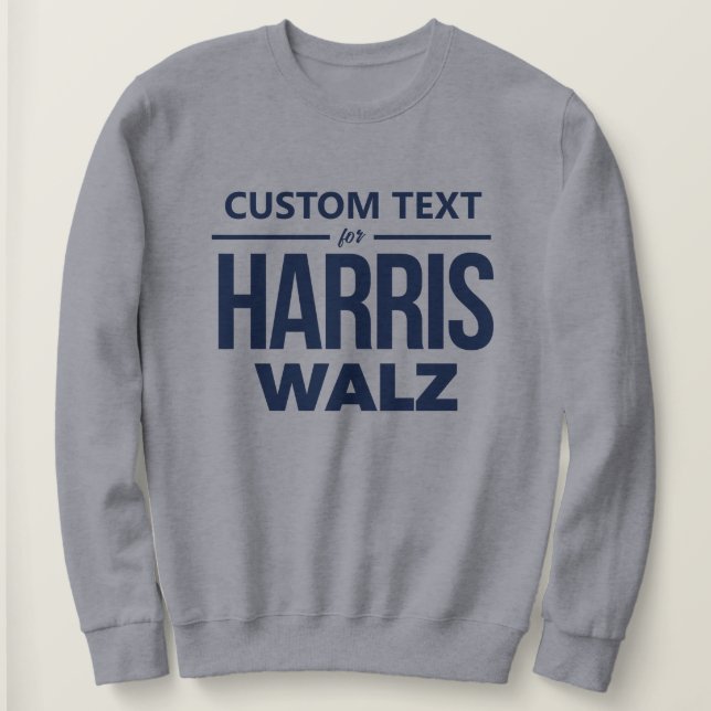 Camiseta Design personalizado para Harris Walz (Frente do Design)