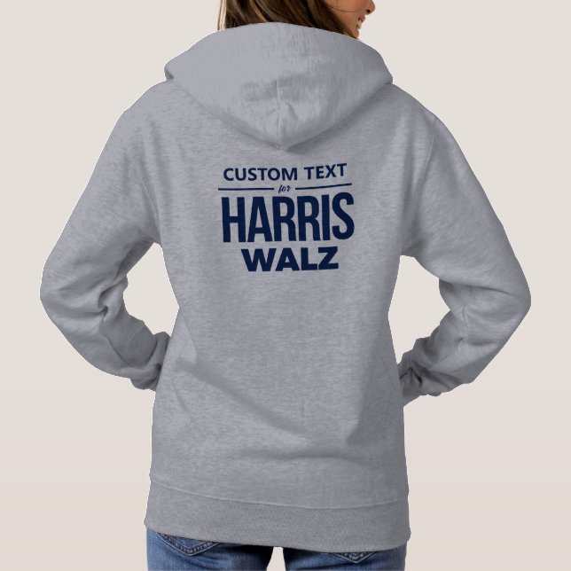 Camiseta Design personalizado para Harris Walz (Verso)