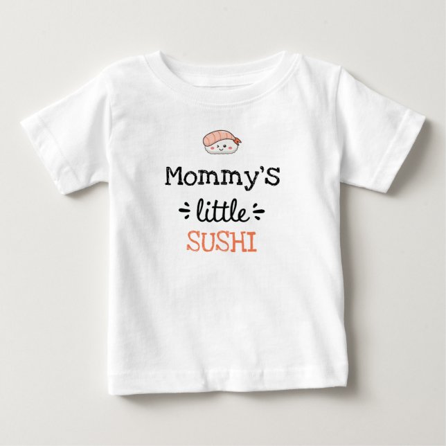 Camiseta Design Personalizado | Pequeno Sushi [de Qualquer  (Frente)