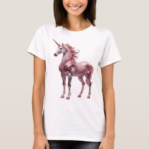 Camiseta Design Personalizado UNICÓRNEO Prata Chic