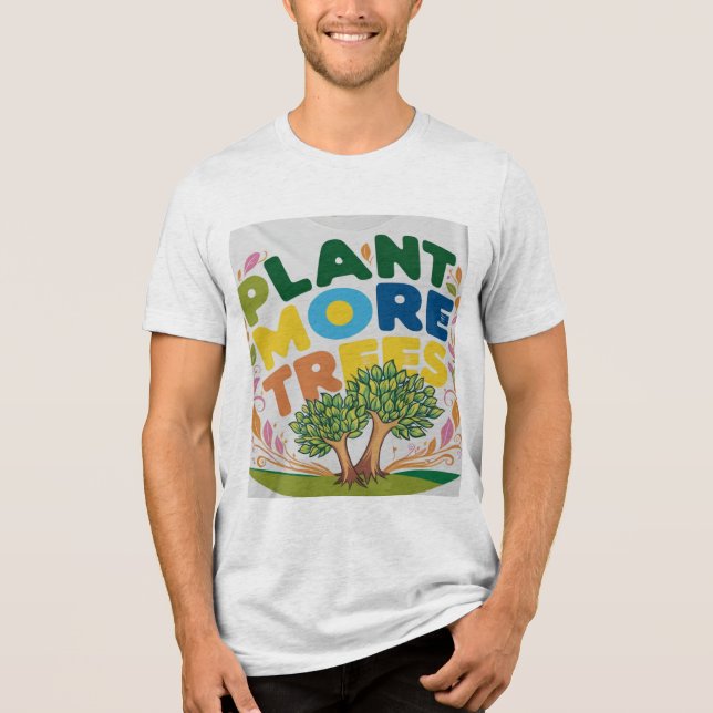 Camiseta design Planta Mais Árvores, (Frente)