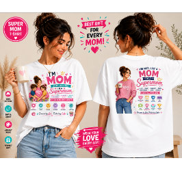 Camiseta Design PNG Mãe | Design Café Super Mãe |