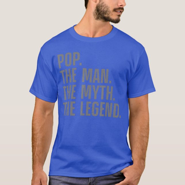 Camiseta Design Pop Divertido para Avô de Neto (Frente)