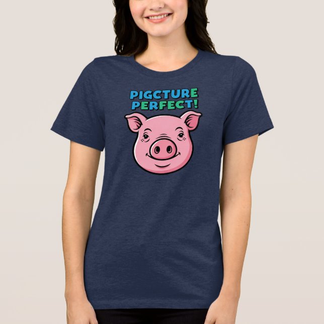 Camiseta Design Porco Perfeito (Frente)