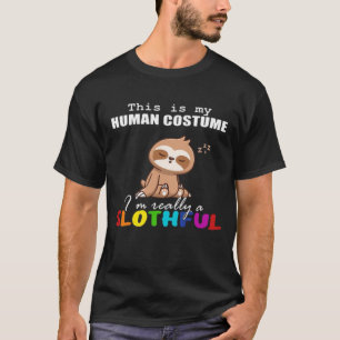Camiseta Design Preguiçoso de Halloween, Este é o meu Traje