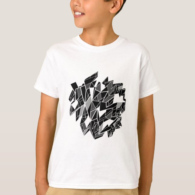Camiseta Design preto e branco (Frente)
