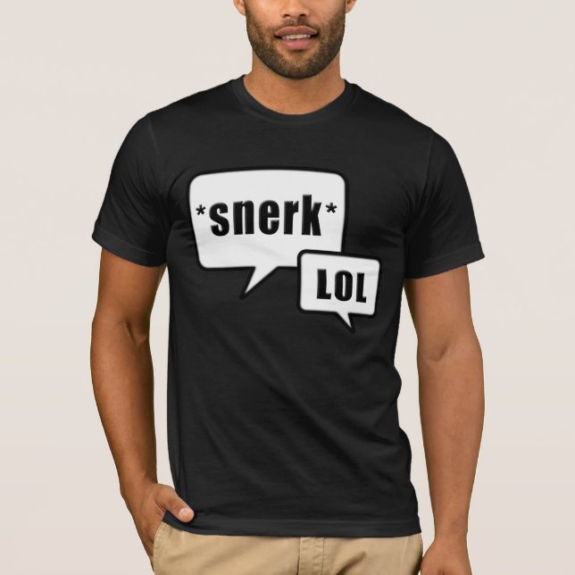 Camiseta Design preto e branco de Snerk LOL (Frente)