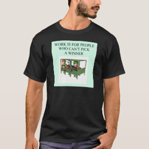 Camiseta design produzido completo da corrida de cavalos