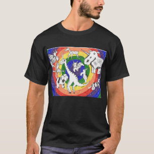 Camiseta Design Punk Rock #24 Unicorns a cores em preto