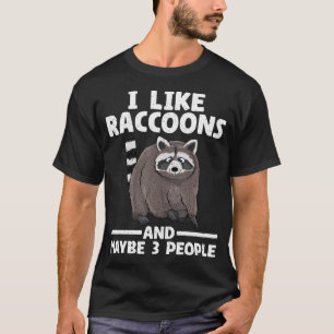 Camiseta Design Raccoon legal Para Homens Crianças Racoon R
