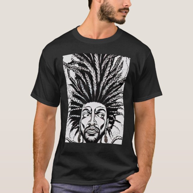 Camiseta design Rastaman Reggae Dub Jah Rasta_18 (Frente)