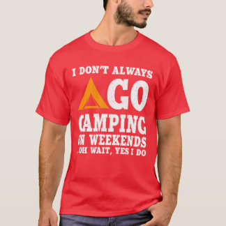 Camiseta Design retrô amante de acampamento engraçado