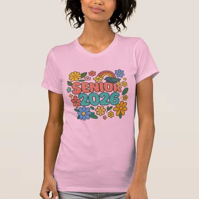 Camiseta Design Retro Arco-Íris Senior 2026 (Frente)