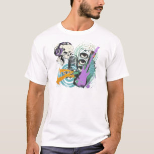 CAMISETA DESIGN RETRO DA MÚSICA