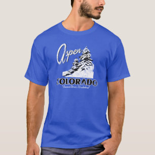 Camiseta Design retro de Aspen Colorado EUA