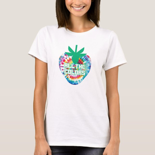 Camiseta Design Retro de Verão Tie-Dye (Frente)