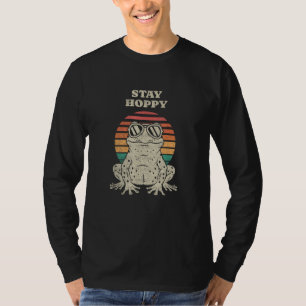 Camiseta Design Retrô Divertido de Sapo Amante de Sapo