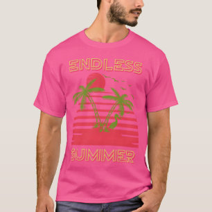 Camiseta Design retrô dos anos 80 de verão sem fim legal vi