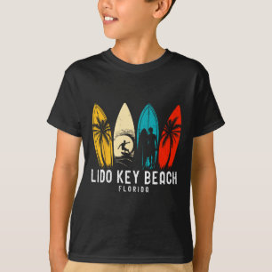Camiseta Design Retro Lido Key Beach Florida Surfboarder Fo