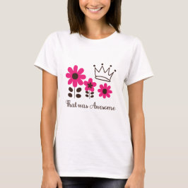 Camiseta Design Romântica Floral com Fundo Preto