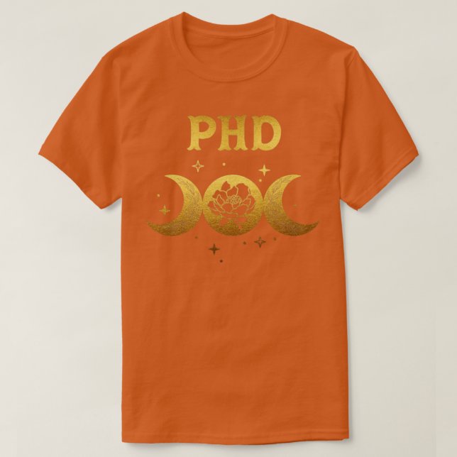 Camiseta Design rosa selvagem do Phd boho moon (Frente do Design)