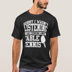 Camiseta Design Roupa de Tênis de de Tênis de mesa de cima