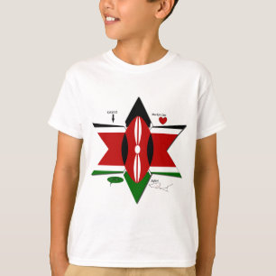 Camiseta Design Safari de Sinalizador Queniano