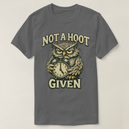 Camiseta design Sassy Owl “Não se Importa”